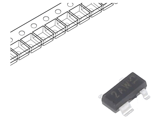 Diode: TVS netwerk; 6÷9V; eenrichtings-; SOT143B; Ch: 2 Diode: TVS netwerk; 6÷9V; eenrichtings-; SOT143B; Ch: 2